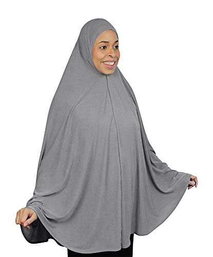 TheHijabStore.com Extra Long 51" Lycra Amira Hijab Khimar Dress Burkas Clothing for Women Prayer Niqab Dress Burqa