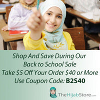 Back To School Hijab | B2S40- Coupon Code