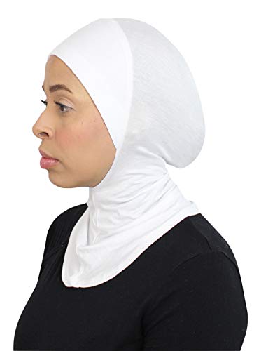 TheHijabStore.com Women's Ninja Hijab Cap Under Scarf Stretch Jersey Full Neck Coverage Hejab - Head Scarf Bonnet Accessories
