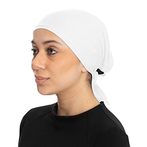 TheHijabStore.com Jersey Bonnet Caps Under Scarf Head Wraps for Women Turban Hat with Tie-Back Closure