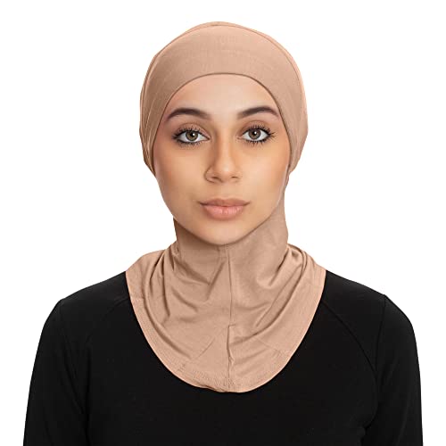 Women Turban Non-Slip Hijab Undercap, Tie Back Hijab Cap, Stretchy  Comfortable Head Covering Jilbab Abaya Scarf