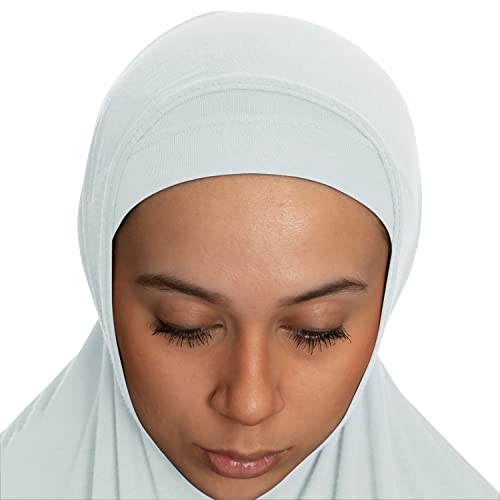 TheHijabStore.com Women's 2-Piece Amira Hijab Cotton Jersey Head Scarf with Tube Under Scarf Cap and Fashion Shoulder Drape